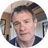 Client on Zoom call, neutral background